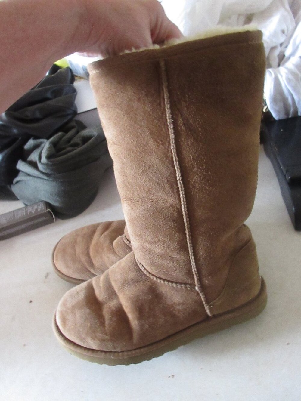 Ugg Classic Tall 7 Chestnut pull on sheepskin boots